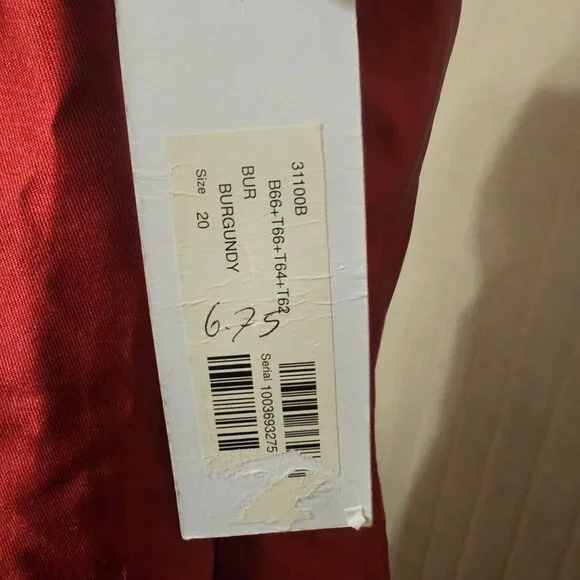 Jovani Burgundy Evening Party‎  Dress 20 - Picture 4 of 11